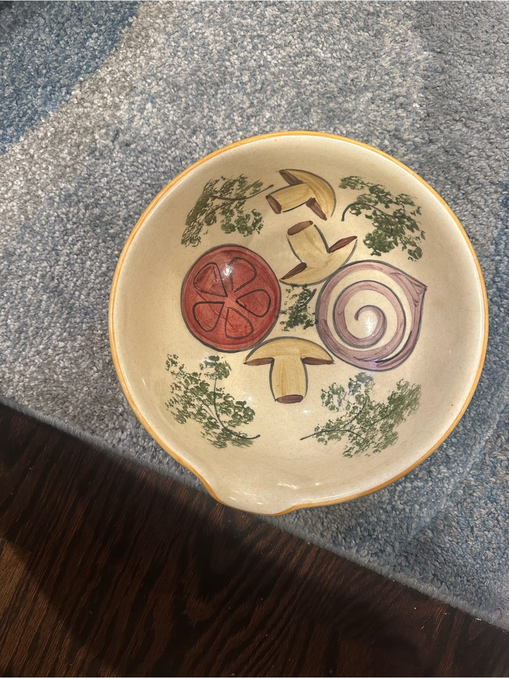 Vintage Los Angeles Potteries mixing bowl